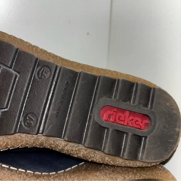 Rieker Liv 61 (L7561) sneakers in navy blue, red, and brown color block - Picture 11 of 11